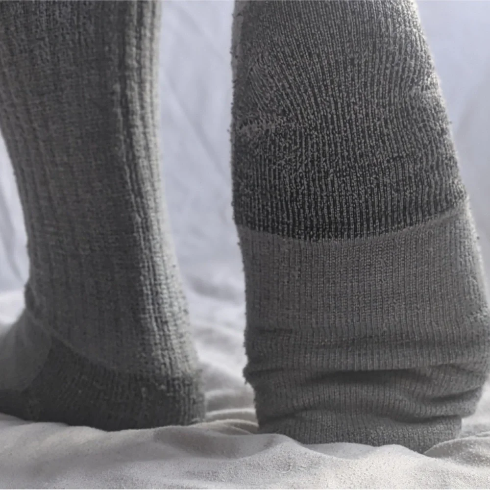 Cabela's Medium-Weight Wool Boot Socks for Men Gray Size Large 9-12